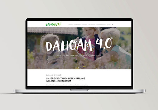 Webdesign Dahoamviernull – Technologie Campus Grafenau