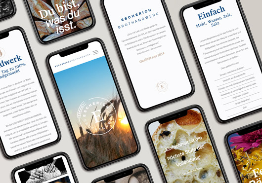 Webdesign Escherich Backwerk