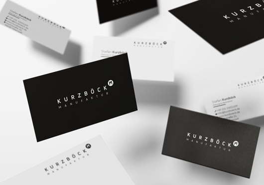 Kurzböck Visitenkarten Design
