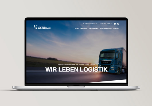Webdesign Moser Trans