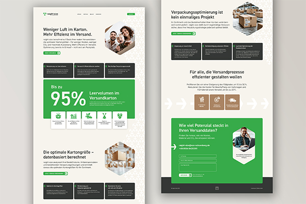 Neue Website für raight size