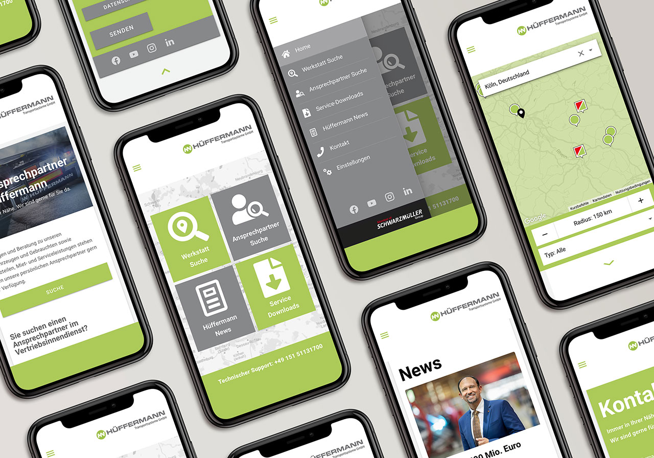 Hüffermann Transportsysteme App